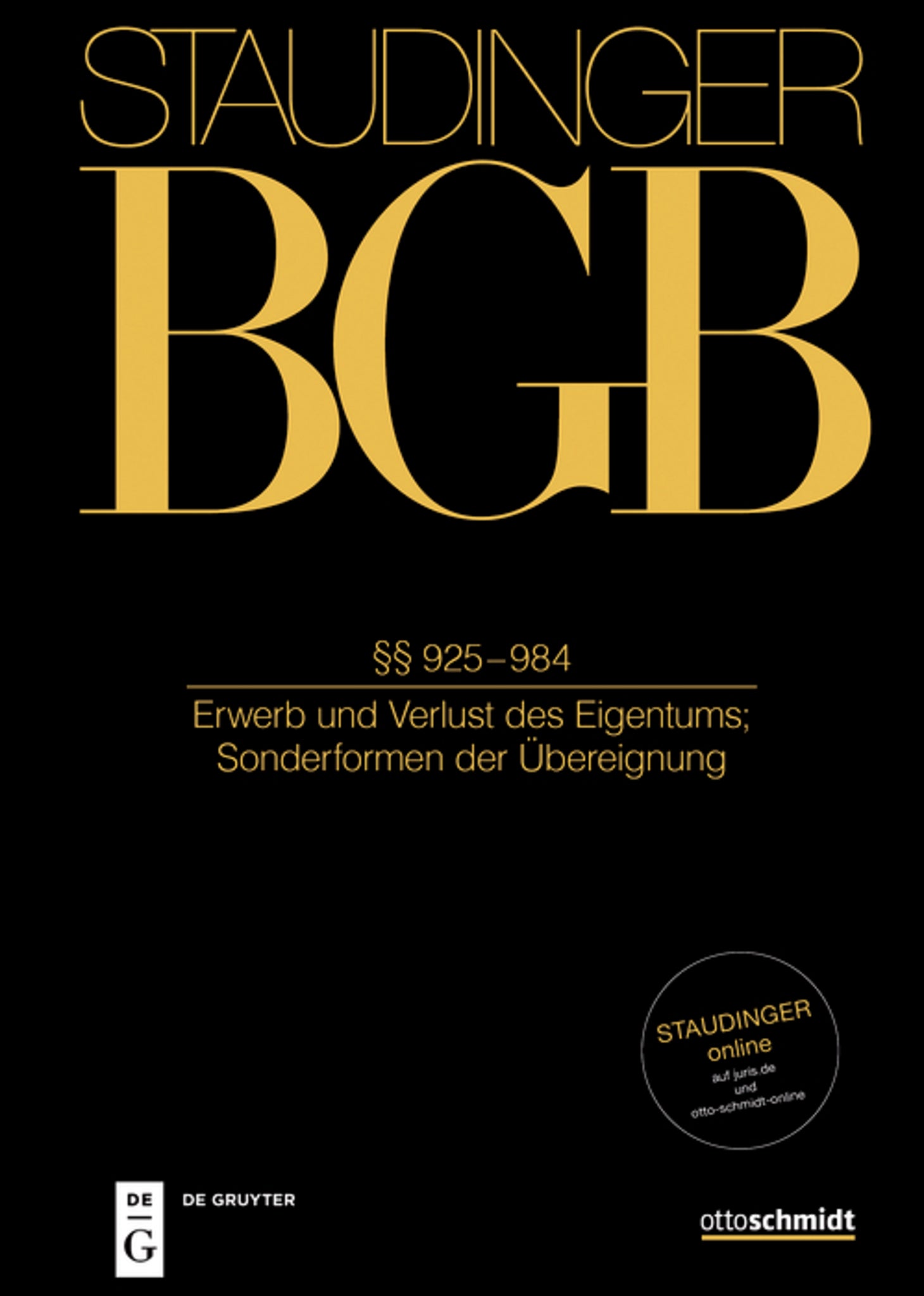 Cover image for §§ 925-984 ISBN 9783805900232
